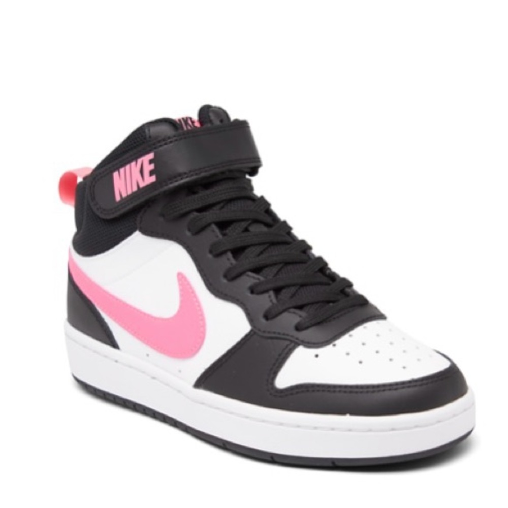 Nike Black and Pink High-Tops